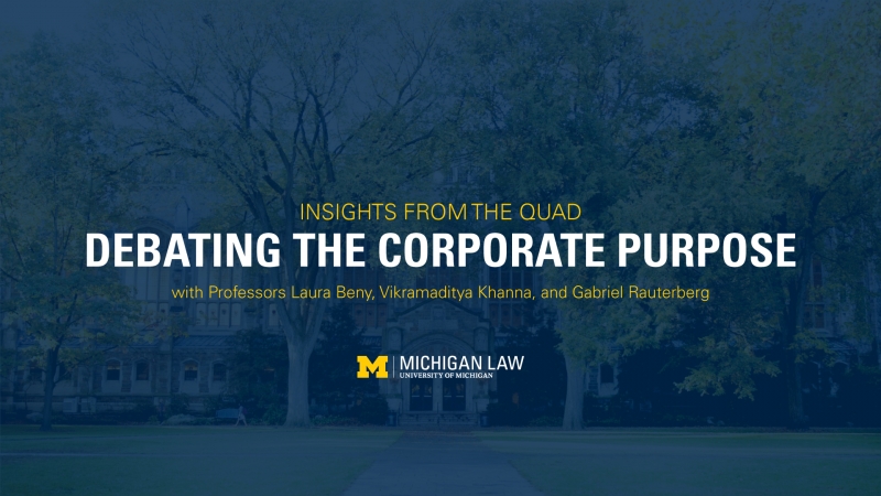 Title Card for "Debating the Corporate Purpose"