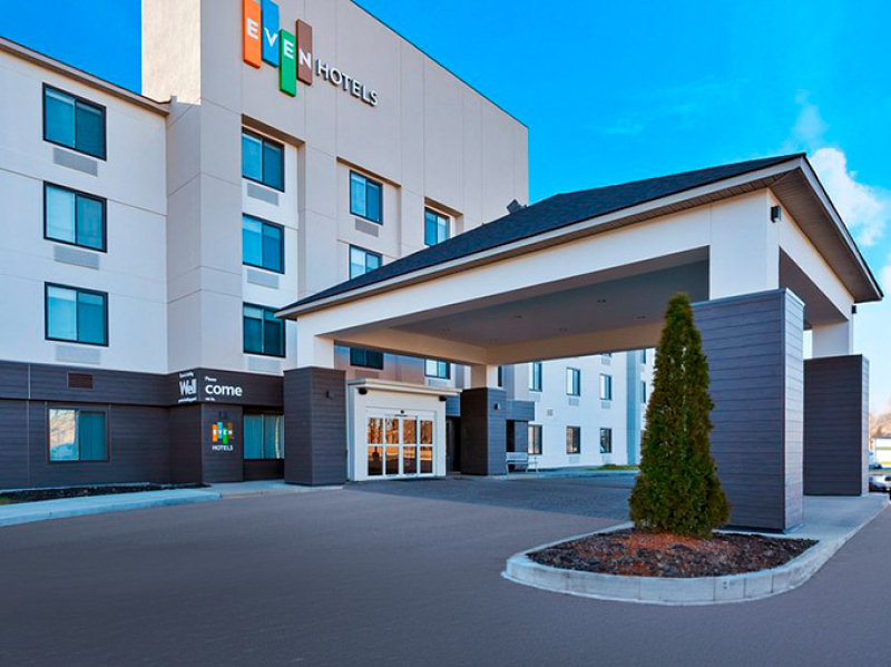 Front entrance of EVEN Hotel.