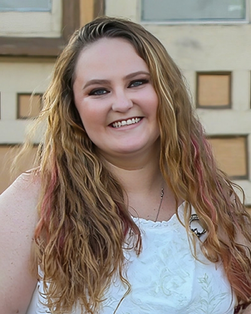 A portrait of Emily Hammerslough.