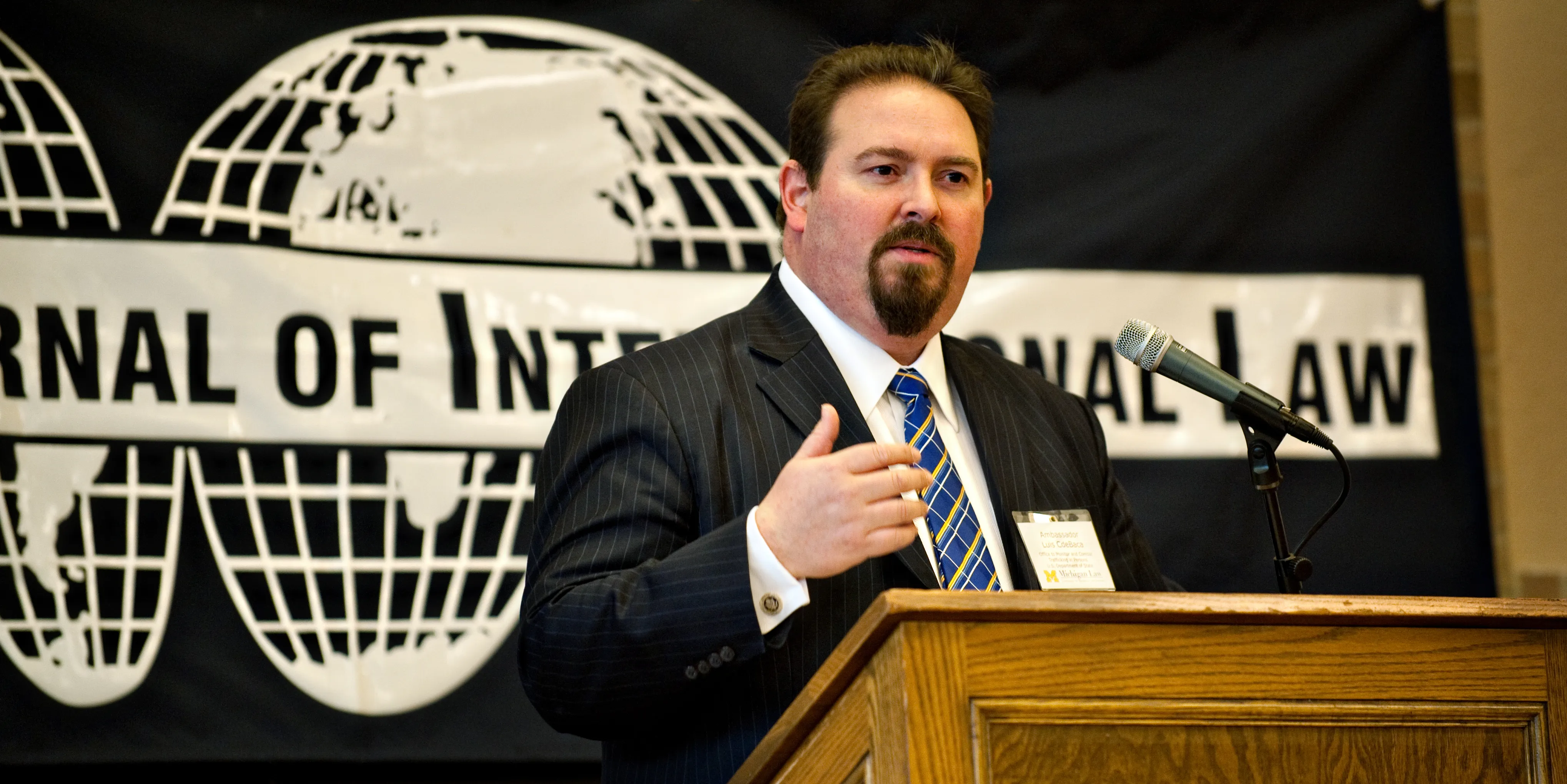 Luis C.deBaca Speaking at the Michigan Journal of International Law