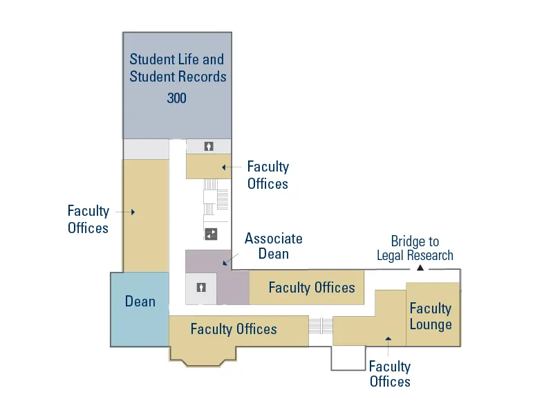 Hutchins Hall Third Floor Map