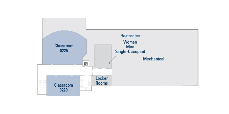 Jefferies Hall Lower Level Map