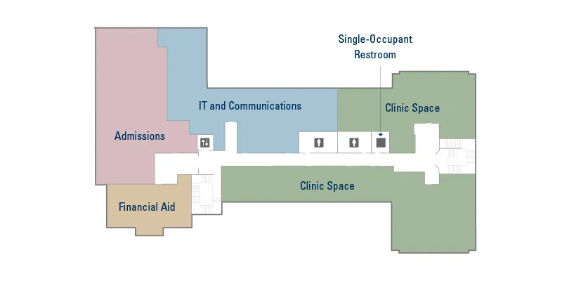 Jefferies Hall Second Floor Map