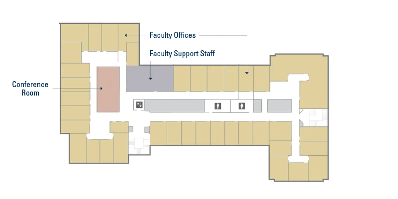 Jefferies Hall Third Floor Map