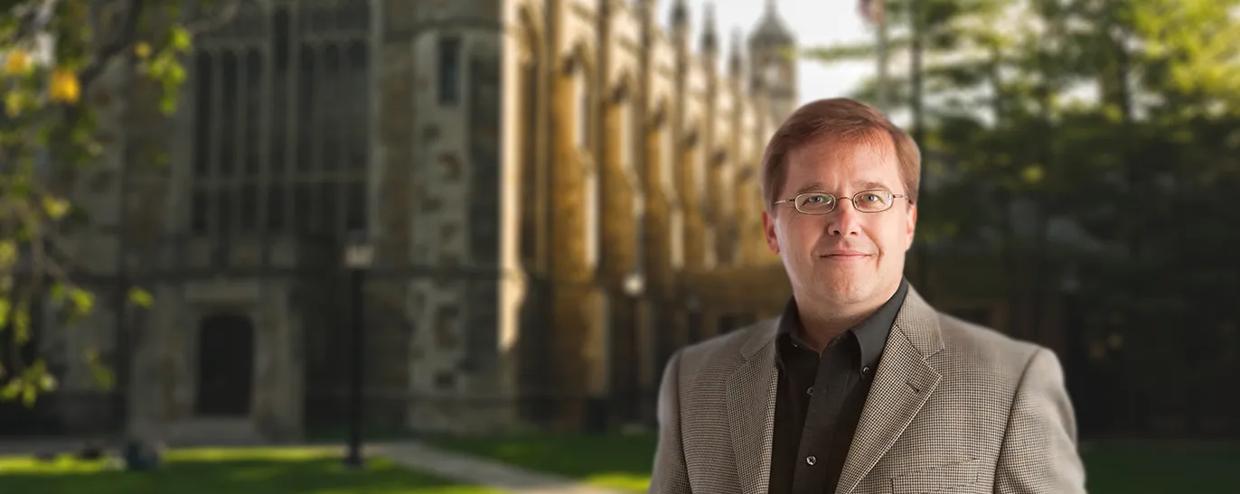 Bill Novak on the Quadrangle