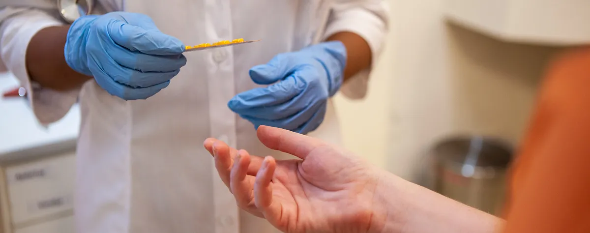 Image for a person in prison receiving testing for hepatitis C virus (HCV)