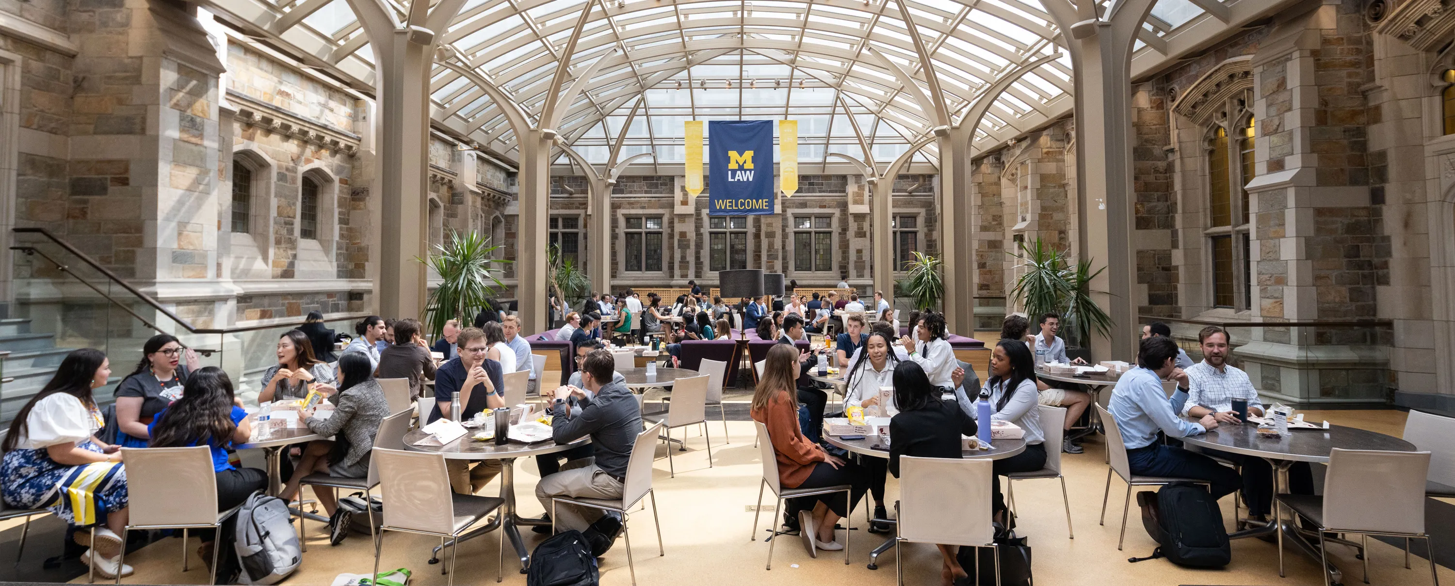 Students in the Upper Commons