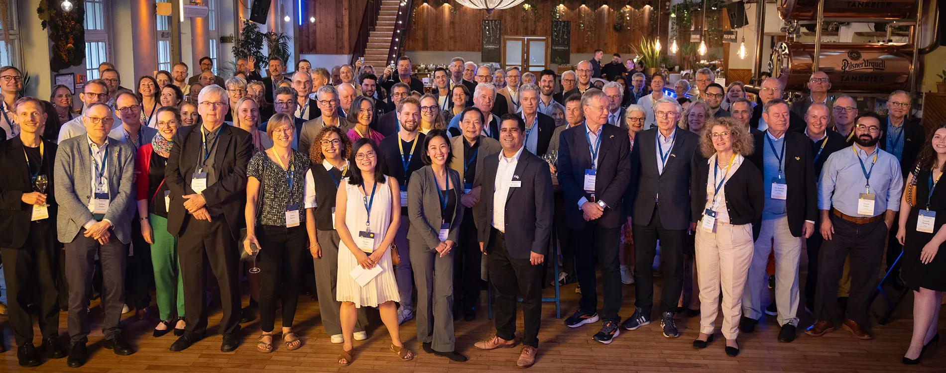 A group of Michigan Law alumni and faculty attend the European Alumni Reunion.