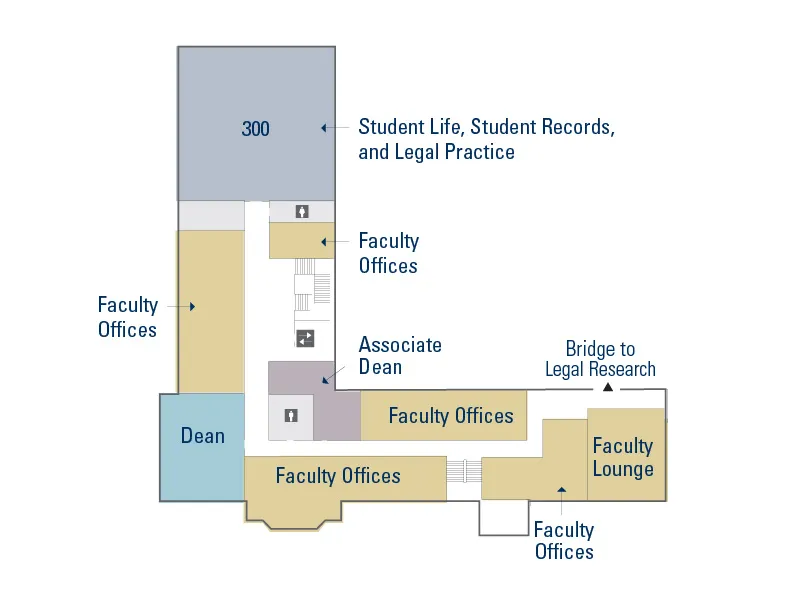 Hutchins Hall Third Floor Map