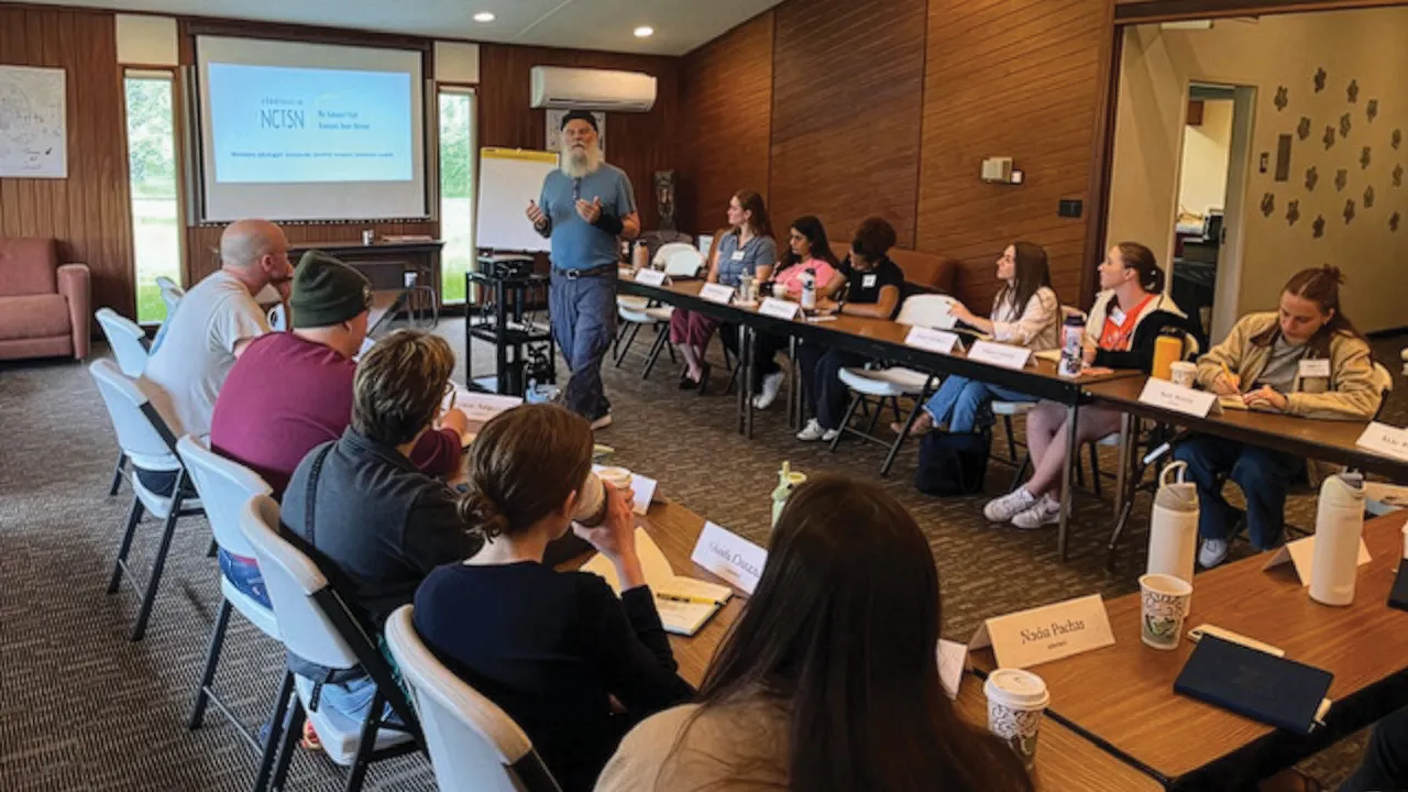 Jim Henry speaks at the 2025 Michigan Law Bergstrom Fellowship retreat