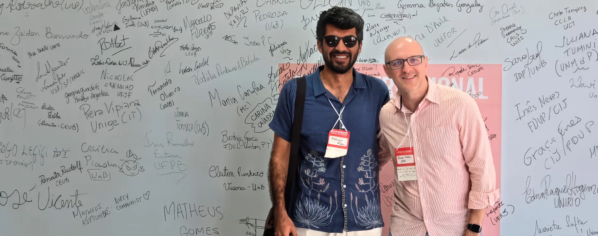 Kushagr Bakshi and Bruno Cunha at the Icon-S 2025 Annual Conference in Brazil.
