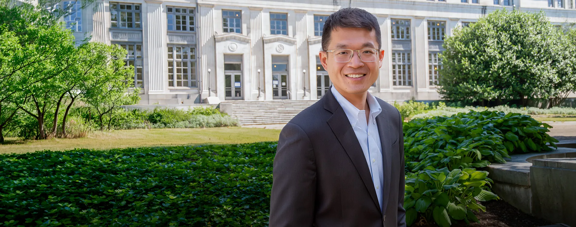 Portrait of Michigan Law Professor Jeffery Zhang.
