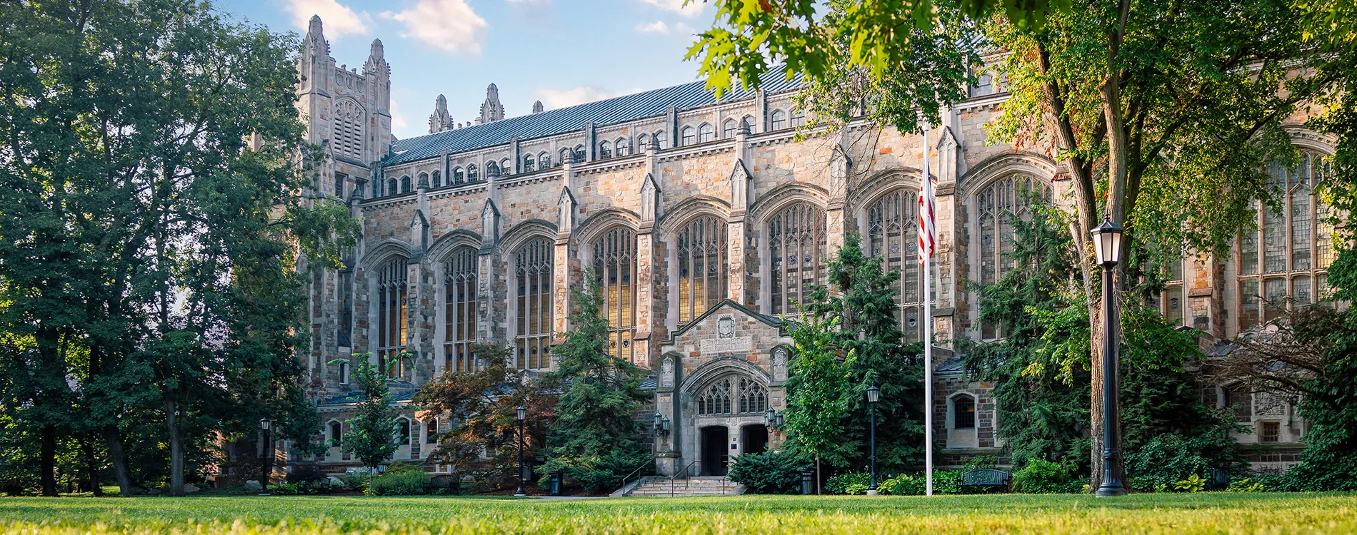 Exterior of the Michigan Law Reading Room.