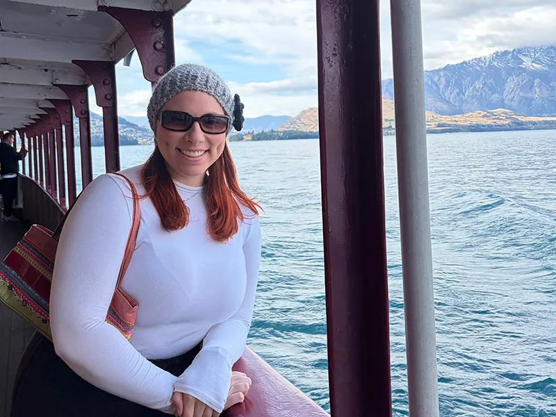 Lindsay Saginaw travels throughout New Zealand