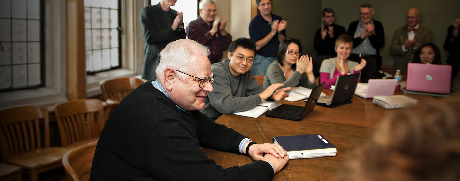 Lawrence W. Waggoner during his last class.