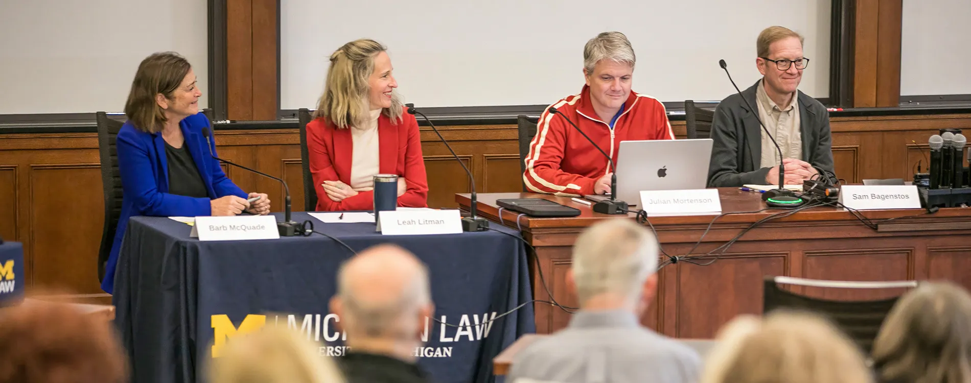 Barb McQuade, Sam Bagenstos, Leah Litman, and Julian Davis Mortenson, Emergency Powers and the Election panel
