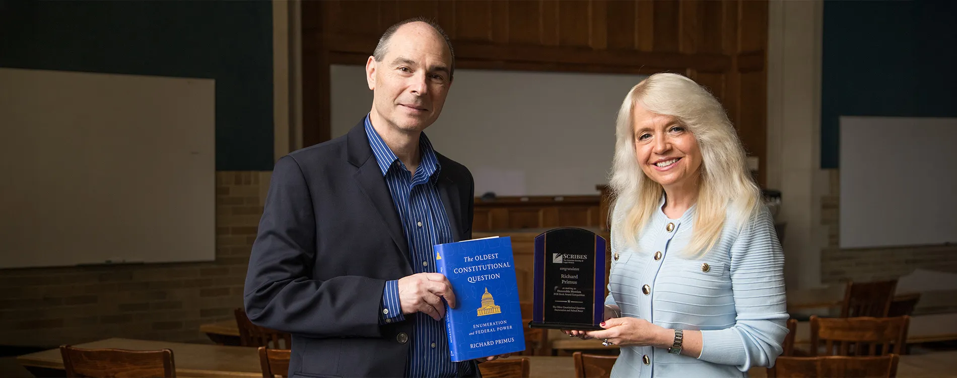 Richard Primus Scribes Book Award with Michele M. Jochner