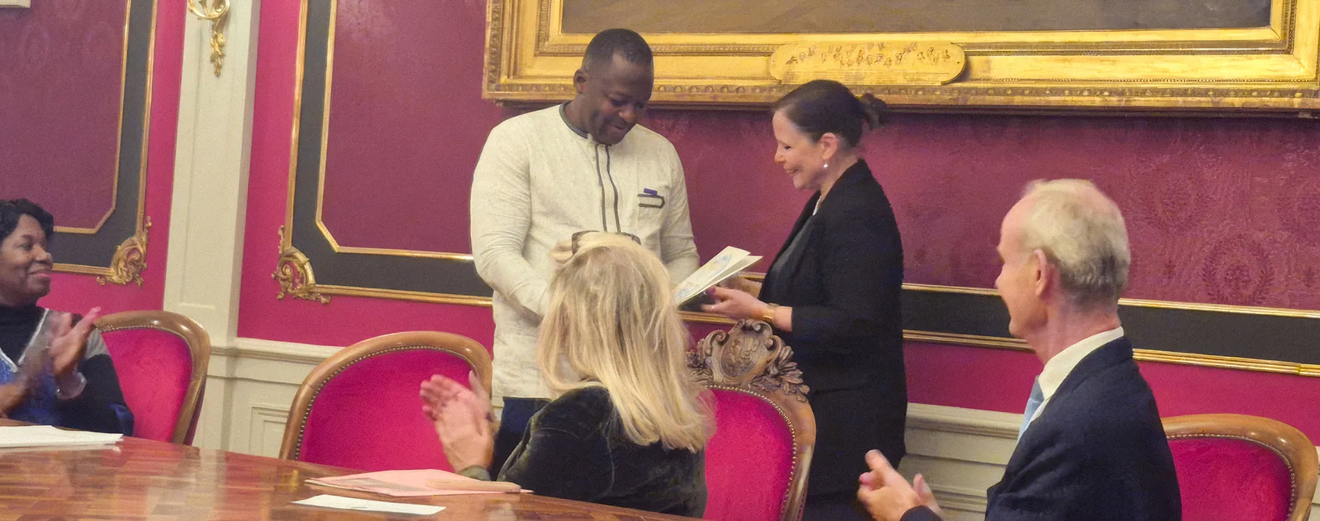 Zakaria Daboné received the 2025 Henry Dunant Field Prize in Geneva