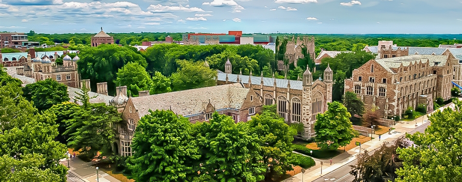 University of Michigan Law School Aerial Campus View