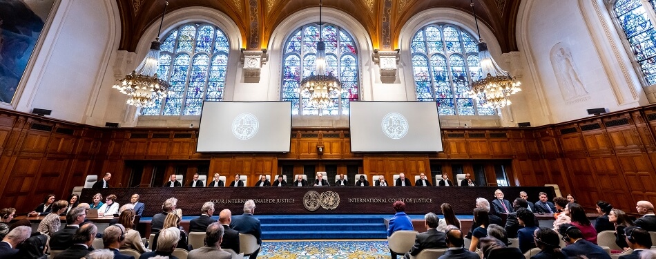 View of the ICJ Judges  6 February 2024.