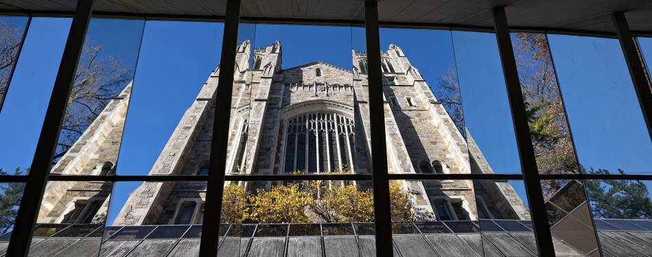 View of the Reading Room from the Law Library windows.