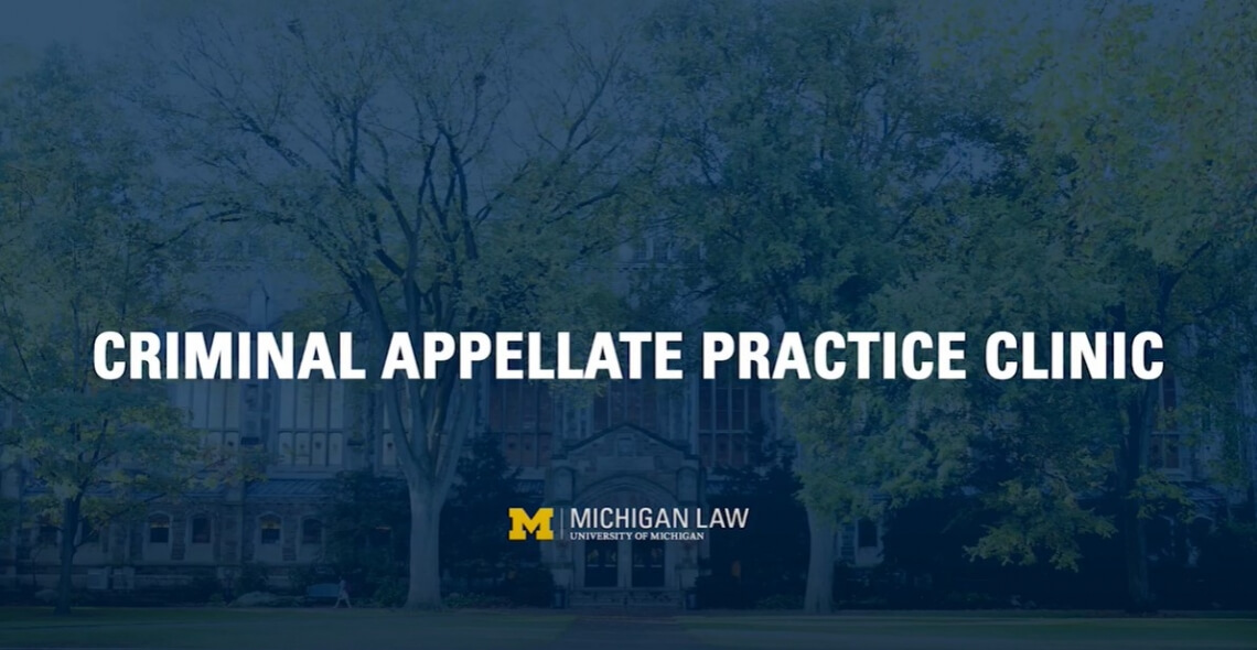 Criminal Appellate Practice Clinic Video