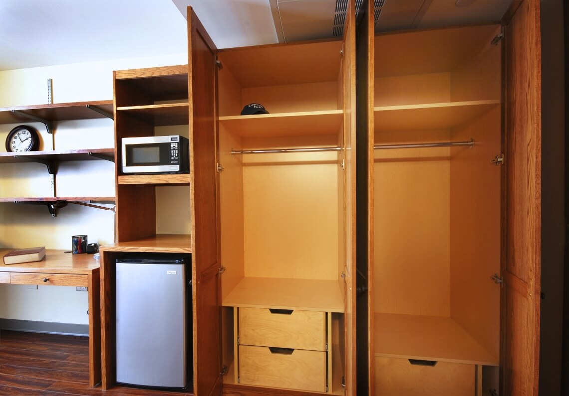 Each room is equipped with a microwave and refrigerator.