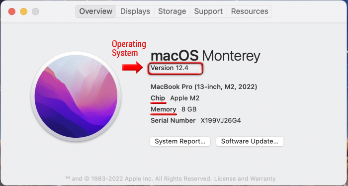 macOS - About This Mac