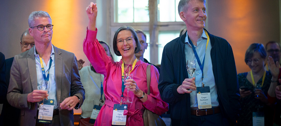 Michigan Law Alumni and Faculty celebrate at the 2025 European Alumni Reunion.