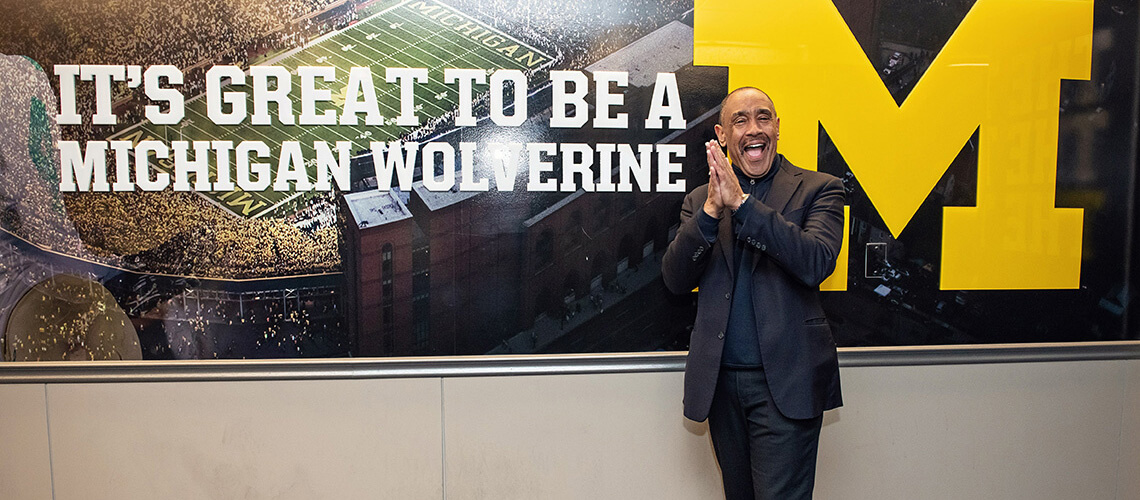 Charles Lowery at the Michigan Stadium.