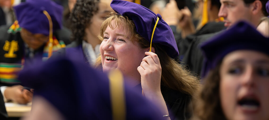Michigan Law students prepare for Senior Day.