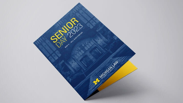 Senior Day 2023 Program Mockup