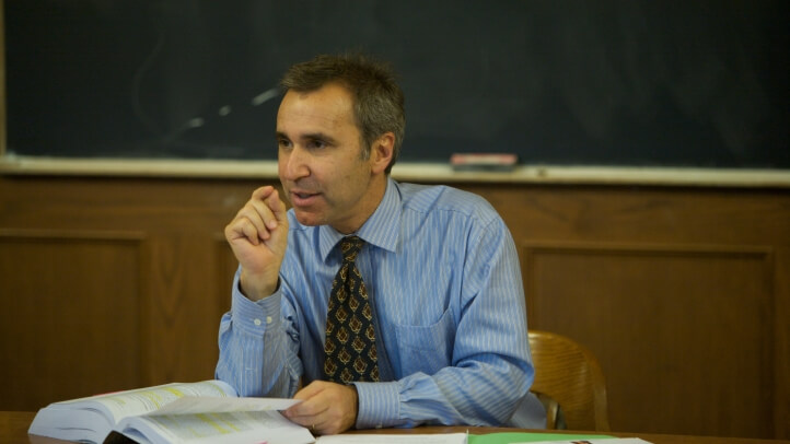 Steve Ratner teaching in class