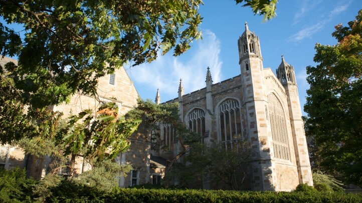 Exterior view of the Dining Hall in the Michigan Law lawyers club 