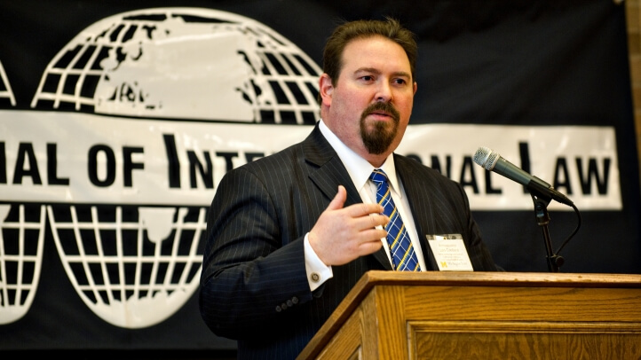 Luis C.deBaca Speaking at the Michigan Journal of International Law