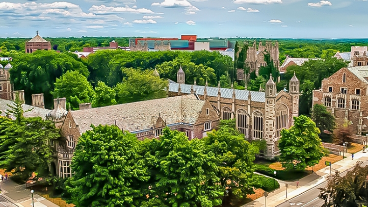 University of Michigan Law School Aerial Campus View