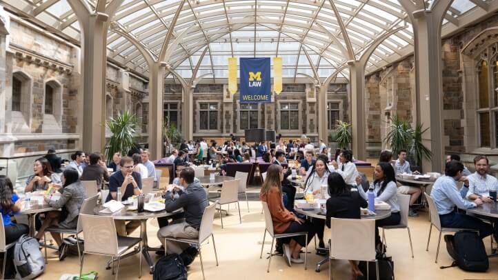 Students in the Upper Commons