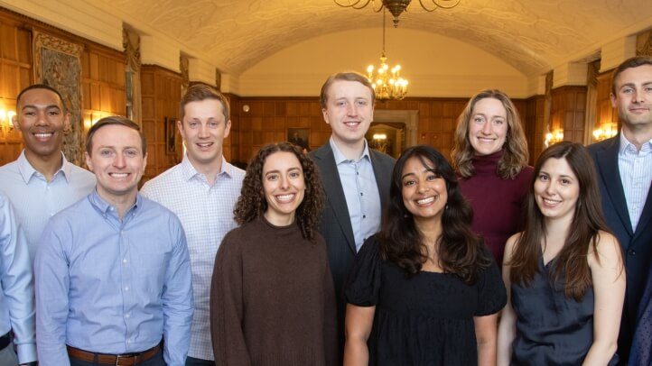 Group of Students Smiling at an Awards reception