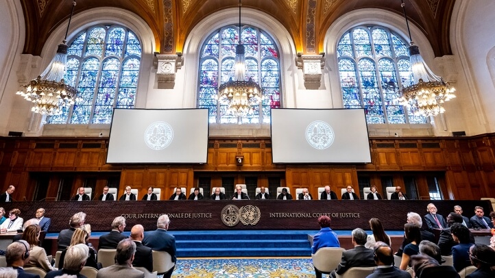 View of the ICJ Judges  6 February 2024.