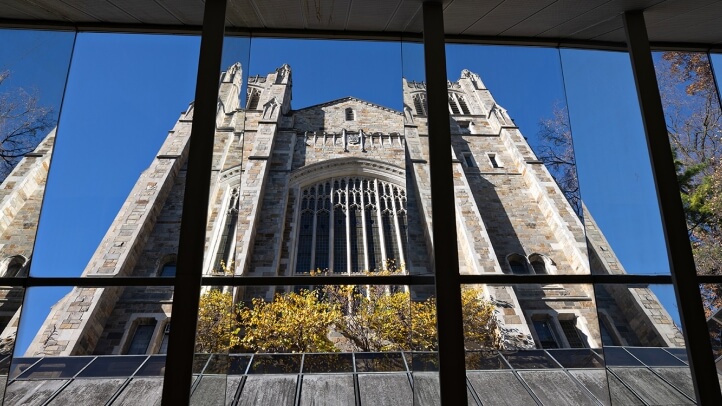 View of the Reading Room from the Law Library windows.