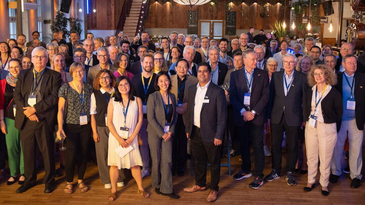 A group of Michigan Law alumni and faculty attend the European Alumni Reunion.