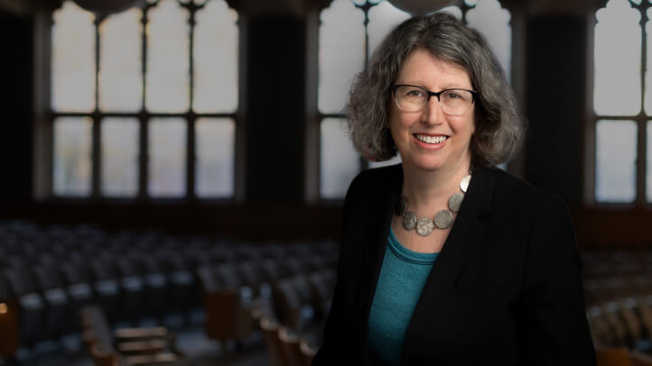 Margo Schlanger Michigan Law classroom portrait.