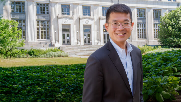 Portrait of Michigan Law Professor Jeffery Zhang.