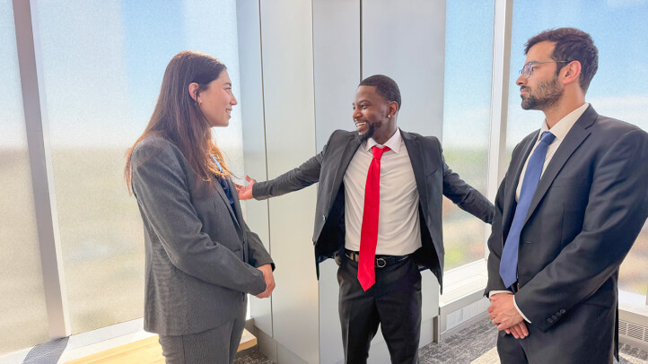 Maxime Legros, Quinton Jones-Whitaker, and Riley Segal