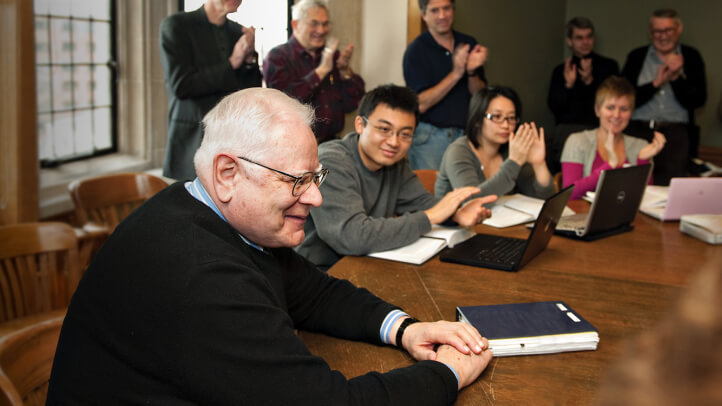 Lawrence W. Waggoner during his last class.
