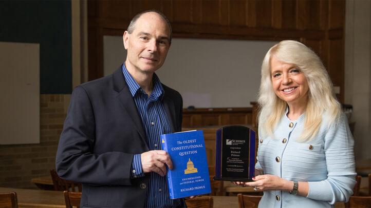 Richard Primus Scribes Book Award with Michele M. Jochner