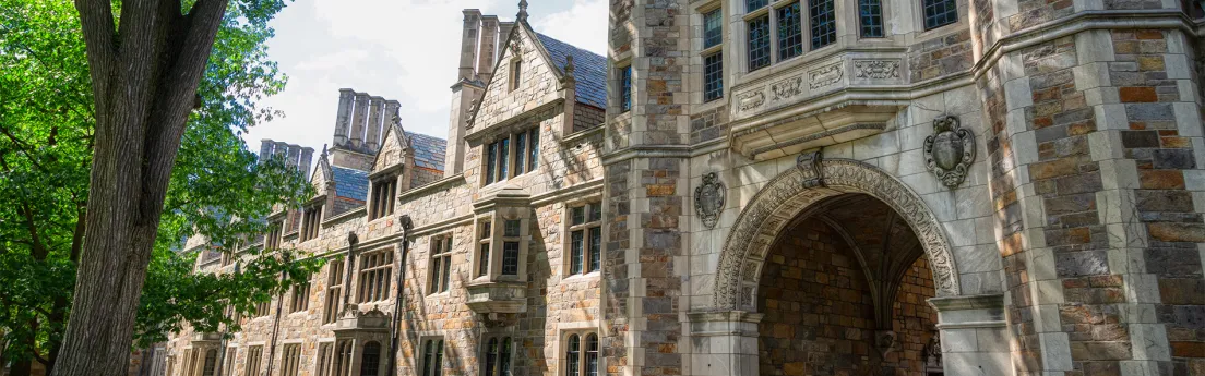 One of the five buildings that comprise the Cook Law Quadrangle on the University of Michigan campus.