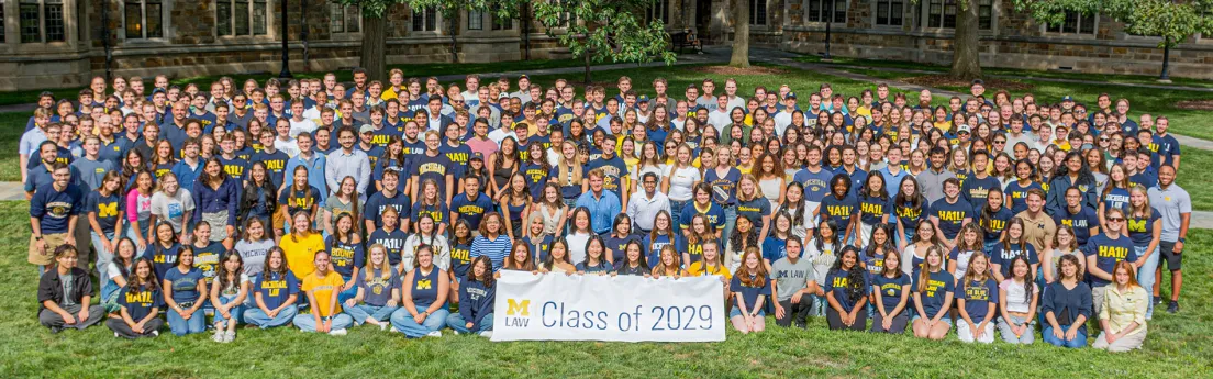 Michigan Law JD Class of 2029 Group Portrait