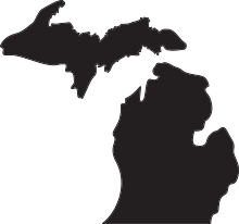 Michigan Map Graphic