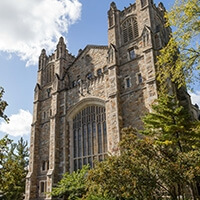 Exterior view of the Reading Room Windows.